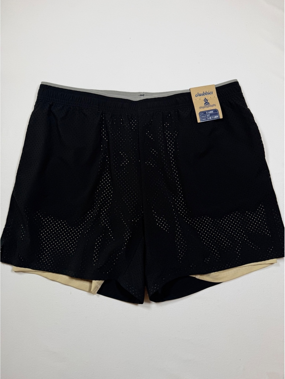 NWT Chubbies black athletic shorts